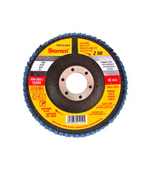 Disco de Flap Starrett em Fibra de Vidro Cônico, Grão de 50 e Diâmetro Externo 115mm