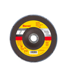 Disco de Flap Starrett em Fibra de Vidro Cônico, Grão de 60 e Diâmetro Externo 180mm