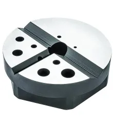 Bloco de Bancada 124x38mm com 2 Rasgos-V e 10 Furos