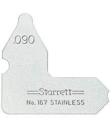Calibrador de Raio Individual de 0,090" Série 167