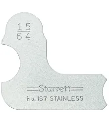 Calibrador de Raio Individual de 15/64" Série 167