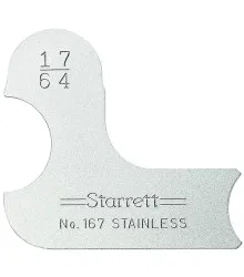 Calibrador de Raio Individual de 17/64" Série 167