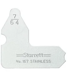 Calibrador de Raio Individual de 7/64" Série 167