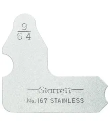 Calibrador de Raio Individual de 9/64" Série 167