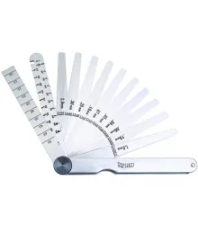Calibrador de Folgas Tipo Leque para Arames e Rasgos com 13 lâminas 120mm - Ref. 245M