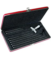 Micrômetro de Profundidade com capacidade de 0 - 225mm e base de 64mm