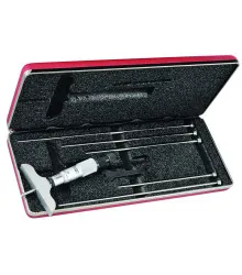 Micrômetro de Profundidade com capacidade de 0 - 6" e com base de 2.1/2 polegadas