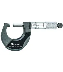 Micrômetro Externo com Isoladores Térmicos - Capacidade de 0 - 25mm e Resolução de 0,01mm e com Exatidão de ±0,002mm - Ref. 444.1MXRL-25