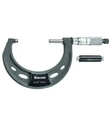 Micrômetro Externo com Isoladores Térmicos, Capacidade de 50 – 75mm, Resolução de 0,01mm e Exatidão de ±0,003mm - Ref. 444.1MXRL-75