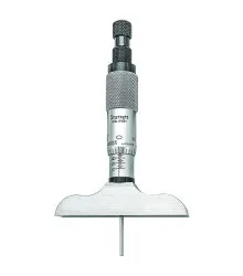 Micrômetro de Profundidade com Lâminas Não-Rotativas com Capacidade de 0 - 3" e Base e 2.1/2" polegadas