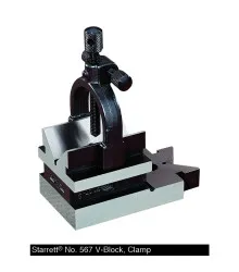 Bloco em V de Aço Temperado com Grampo Cap. 33mm