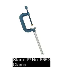 Grampo de 75mm com haste de 146x12mm para suporte 665