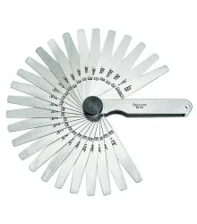 Calibrador de Folga Tipo Leque com 26 Lâminas Retas com comprimento de 3.1/32"- Faixa 0.0015-0.025" - Ref. 66T