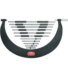 Micrômetro Tipo Arco Tubular com Pontas Intercambiáveis com Capacidade de 12 - 18" - Resolução de .001" polegada e Exatidão de ± 0.00035"