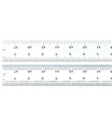 Escala de Aço Fosca 48" Graduações 1/8-1/16-1/32-1/64
