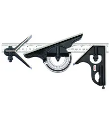 Esquadro Combinado de Aço Completo 4 Peças 300mm/12"
