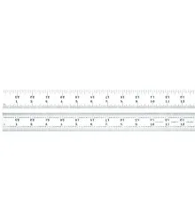 Escala de Aço Fosca 24" Graduações 1/8-1/16-1/32-1/64