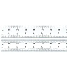 Escala de Aço Fosca 36" Graduações 1/8-1/16-1/32-1/64
