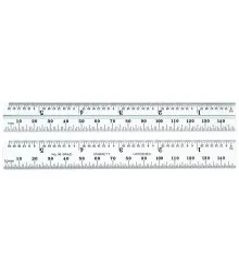 Régua para Esquadro Combinado 150mm/6" Graduações ação 0,5mm-1/64"