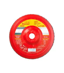 Disco de Flap Exact em Nylon Reto, Grão de 120 e Diâmetro Externo 180mm