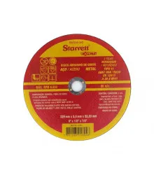 Disco Abrasivo de Corte Exact, Diâmetro Externo 229mm, Furo 22,23mm, Espessura 3mm Ref. DAC230-34X