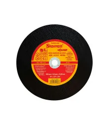 Disco Abrasivo de Corte Exact, Diâmetro Externo 254mm, Furo 19,05mm, Espessura 3,2mm Ref. DAC250-33X