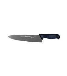 Faca de Carne para Refile de Mesa com Lâmina Triangular Larga de 10 Polegadas e Cabo Preto
