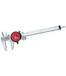Paquímetro com Relógio Vermelho Aço Inox 6" x 0.001" - Ref. R120A-6