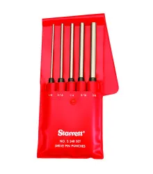 Jogo Saca Pino de Aço Temperado Kit com 5 Peças 200mm / 8" - Ref. S248PC
