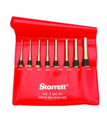 Jogo Saca Pino de Aço Temperado Kit com 8 Peças 100mm / 4" - S565PC