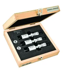 Micrômetro Interno 2 Pontas Jogo com 3 Peças .120"- .250"