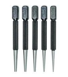 Punções para Pregos Jogo 5 Peças de 100mm/4"