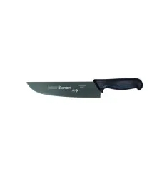 Faca de Carne para Refile de Mesa com Lâmina Reta Larga de 10 Polegadas e Cabo Preto - BKB303-10