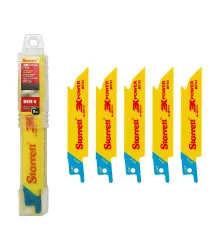 Lâmina de Serra Sabre Bi-Metal Reta para Aplicações Gerais Dentição 14 com 5 Lâminas 100mm - B414-5