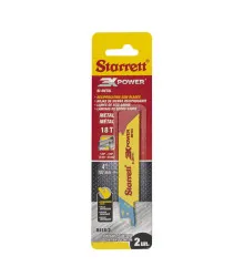 Lâmina de Serra Sabre Bi-Metal Reta para Aplicações Gerais Dentição 18 com 2 Lâminas 100mm - B418-2