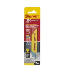 Lâmina de Serra Sabre Bi-Metal Reta para Aplicações Gerais Dentição 24 com 2 Lâminas 100mm - B424-2