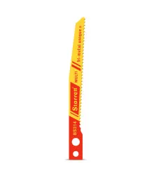 Lâmina de Serra Tico-Tico Bi-Metal com Encaixe Makita - 65 x 7,5 x 1,0mm e Dentição de 14 em Cartela com 5 lâminas