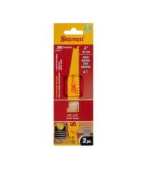 Lâmina de Serra Sabre Bi-Metal Madeira Dentição 6 com 2 Lâminas 152x19x1,27mm - BT66-2