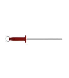 Chaira Haste Estriada 10 polegadas/25cm com Cabo Vermelho - BKR407-10