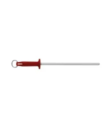 Chaira com Haste Estriada de 12 polegadas/30cm com Cabo Vermelho - BKR407-12