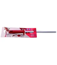 Chaira Haste Estriada 10 polegadas/25cm com Cabo Vermelho - Encartelado - KBKR407-10