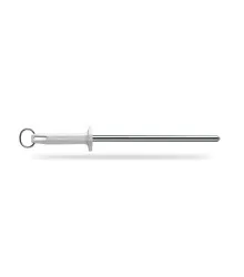 Chaira com Haste Lisa de 10 polegadas/25cm com Cabo Branco - BKW408-10