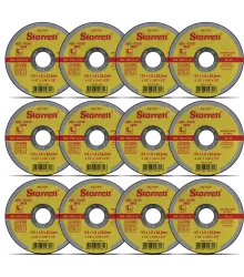 Disco Abrasivo de Corte, Diâmetro Externo 115mm, Furo 22,23mm, Espessura 1,6mm - Embalagem com 12 unidades - DAC115-24 CX 12 UN