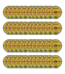 Disco Abrasivo de Corte, Diâmetro Externo 180mm, Furo 22,23mm, Espessura 1,6mm - Kit com 48 unidades - DAC180-24