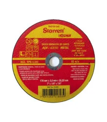 Disco Abrasivo de Corte Exact, Diâmetro Externo 178mm, Furo 22,23mm, Espessura 3mm Ref. DAC180-34X