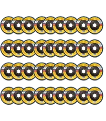 Disco de Flap Starrett em Fibra de Vidro Cônico, Grão de 40 e Diâmetro Externo 115mm - Embalagem com 36 unidades - FDS115-40FC CX 36 UN