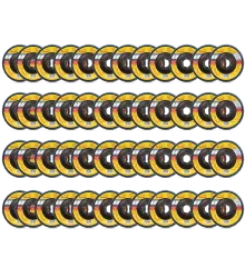 Disco de Flap Starrett em Fibra de Vidro Cônico, Grão de 40 e Diâmetro Externo 115mm - Embalagem com 48 unidades - FDS115-40FC CX 48 UN