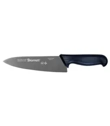 Faca de Carne para Refile de Mesa com Lâmina Triangular Larga de 8 Polegadas e Cabo Preto