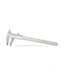 Paquímetro Universal Quadrimensional com Guias Revestidas de Titânio - Capacidade 200mm (8'') - Resoluções de 0,05mm e 1/128" - Ref. 125MEBT-8/200
