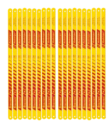 Lâmina de Serra Manual Redstripe® Rígida com 18 Dentes em Aço Rápido - Kit com 20 unidades - RS1218
